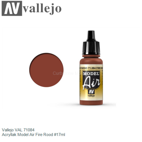  | Vallejo VAL 71084 | Acryllak Model Air Fire Rood #17ml