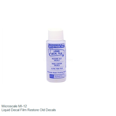  | Microscale MI-12 | Liquid Decal Film Restore Old Decals