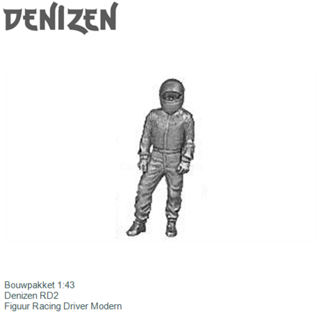 Bouwpakket 1:43 | Denizen RD2 | Figuur Racing Driver Modern