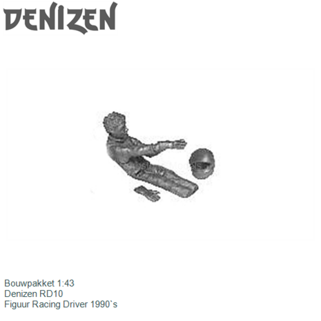 Bouwpakket 1:43 | Denizen RD10 | Figuur Racing Driver 1990`s