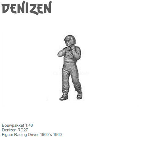 Bouwpakket 1:43 | Denizen RD27 | Figuur Racing Driver 1960`s 1960