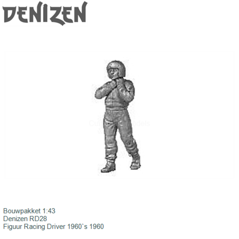 Bouwpakket 1:43 | Denizen RD28 | Figuur Racing Driver 1960`s 1960