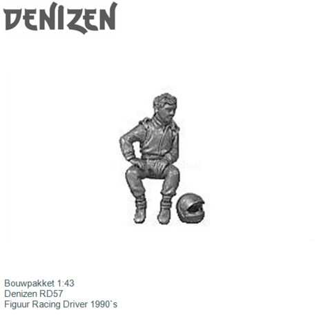 Bouwpakket 1:43 | Denizen RD57 | Figuur Racing Driver 1990`s