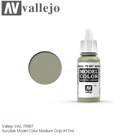  | Vallejo VAL 70987 | Acryllak Model Color Medium Grijs #17ml