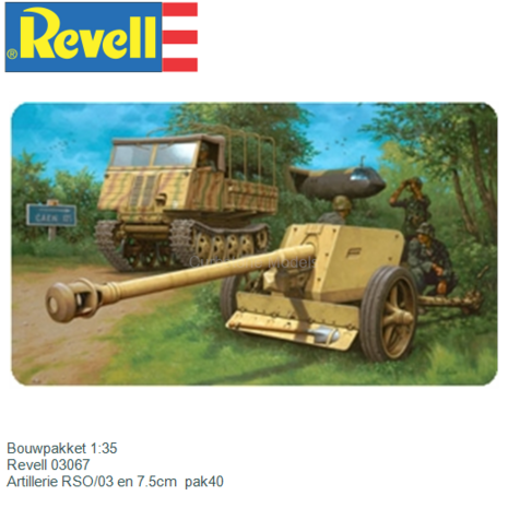 Bouwpakket 1:35 | Revell 03067 | Artillerie RSO/03 en 7.5cm  pak40