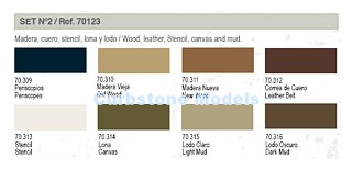  | Vallejo Val70123 | Acryllak Panzer Aces Set No 2 Wood, Leather, Stencil, Canvas & Mud