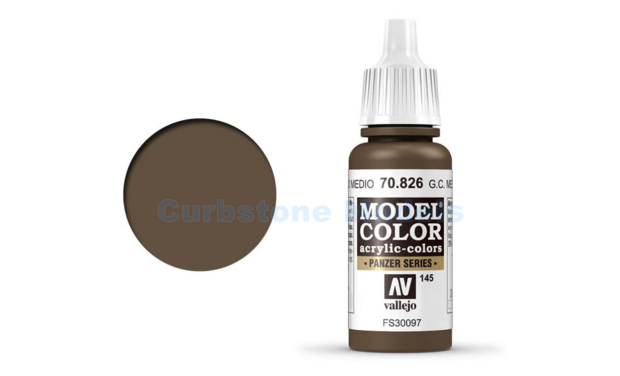  | Vallejo VAL 70826 | Acryllak Model Color German Cam. Medium Brown #17ml