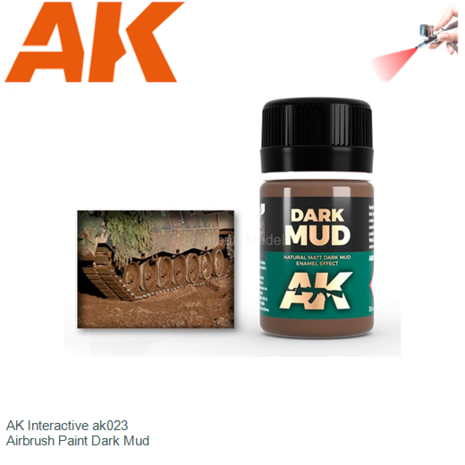  | AK Interactive ak023 | Airbrush Paint Dark Mud
