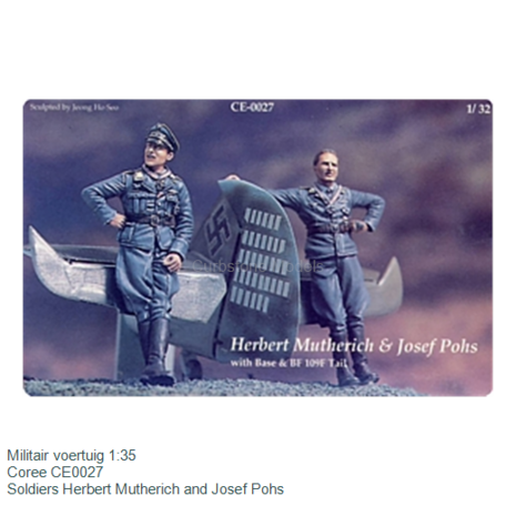 Militair voertuig 1:35 | Coree CE0027 | Soldiers Herbert Mutherich and Josef Pohs