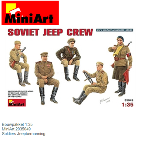 Bouwpakket 1:35 | MiniArt 2035049 | Soldiers Jeepbemanning