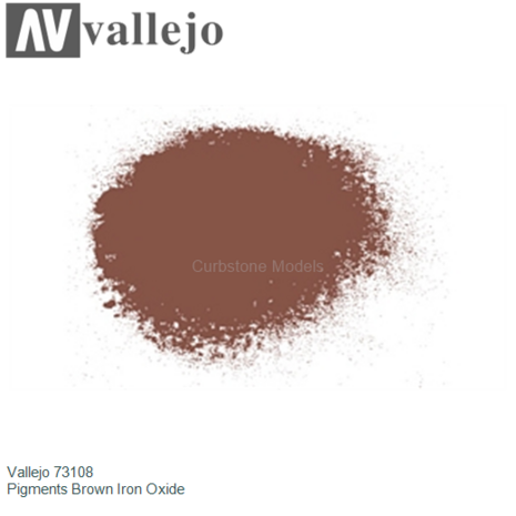  | Vallejo 73108 | Pigments Brown Iron Oxide