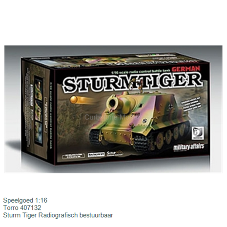 Speelgoed 1:16 | Torro 407132 | Sturm Tiger Radiografisch bestuurbaar