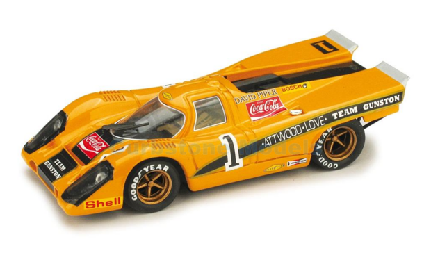 Modelauto 1:43 | Brumm R423 | Porsche 917K | Scuderia Gunstion 1971 #1 - R.Attwood - J.Love