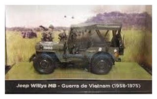 Militair voertuig 1:43 | Diversen AK02 | Willys Jeep MB Groen 1958