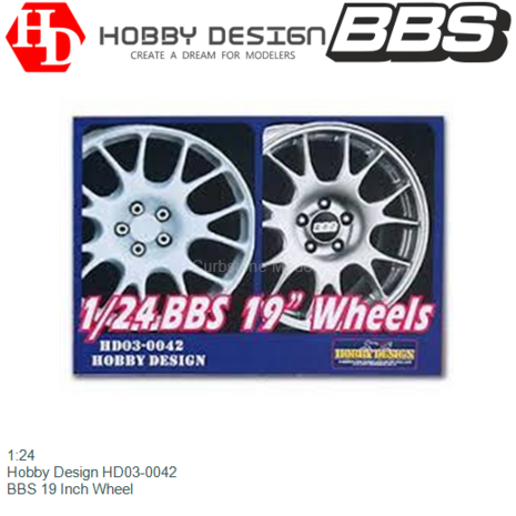 1:24 | Hobby Design HD03-0042 | BBS 19 Inch Wheel