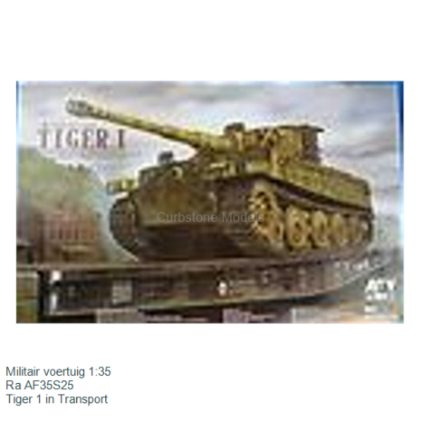 Militair voertuig 1:35 | Ra AF35S25 | Tiger 1 in Transport