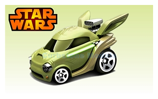 Modelauto 1:64 | Hotwheels CGW40 | Star Wars Yoda Green 2015