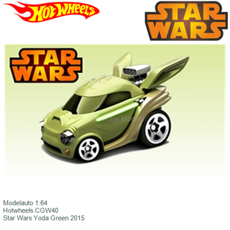 Modelauto 1:64 | Hotwheels CGW40 | Star Wars Yoda Green 2015