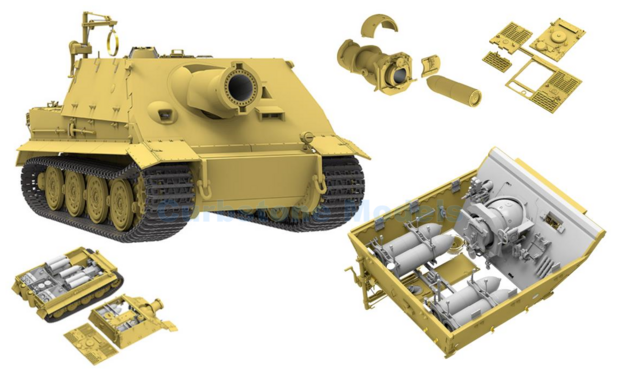 Bouwpakket 1:35 | RFM RM-5012 | Tank Sturmtiger | Germany 1942 - N.Germany