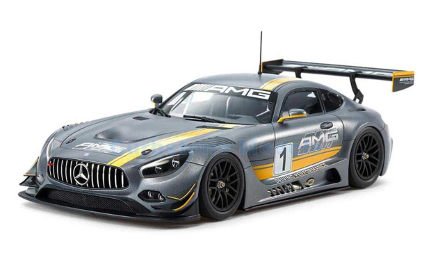 Modelauto 1:24 | Tamiya 24345 | Mercedes Benz AMG GT3 | AMG Motorsport 2016 #1 - Y.Buurman - I.Dontje