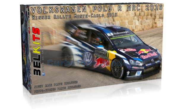 Bouwpakket 1:24 | Belkits BEL011 | Volkswagen Motorsport Polo R WRC 2016 #1 - S.Ogier - J.Ingrassia