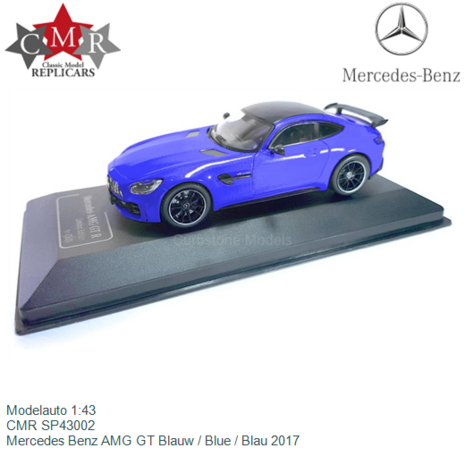 Modelauto 1:43 | CMR SP43002 | Mercedes Benz AMG GT Blauw / Blue / Blau 2017