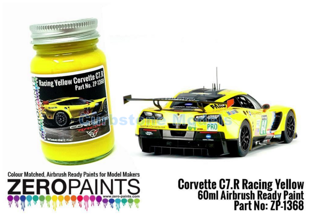 Verf  | Zero Paints ZP-1368/60 | Airbrush 60ml Paint Corvette C7.R | Corvette Racing 2017