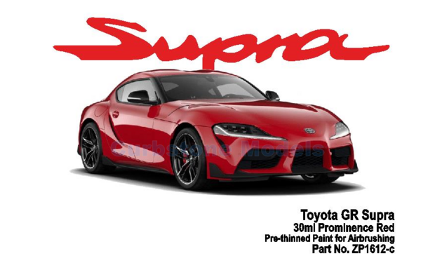 Verf  | Zero Paints ZP-1612-c | Airbrush Paint Toyota GR Supra 30ml Prominence Red