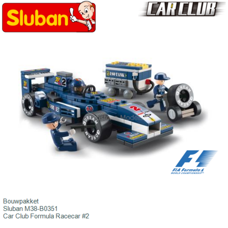 Bouwpakket  | Sluban M38-B0351 | Car Club Formula Racecar #2