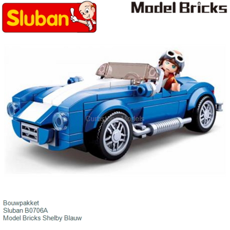 Bouwpakket  | Sluban B0706A | Model Bricks Shelby Blauw