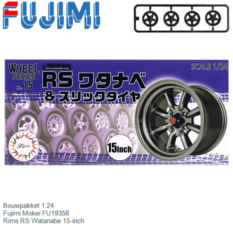 Bouwpakket 1:24 | Fujimi Mokei FU19356 | Rims RS Watanabe 15-inch