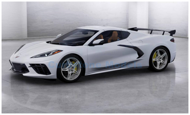 Modelauto 1:18 | Maisto 31455WHITE | Chevrolet Corvette C8 High Wing Arctic White 2020