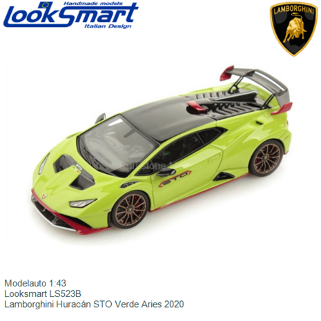 Modelauto 1:43 | Looksmart LS523B | Lamborghini Huracán STO Verde Aries 2020