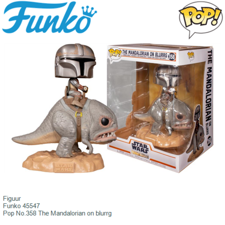 Figuur  | Funko 45547 | Pop No.358 The Mandalorian on blurrg