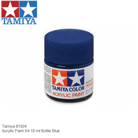  | Tamiya 81504 | Acrylic Paint X4 10 ml Bottle Blue