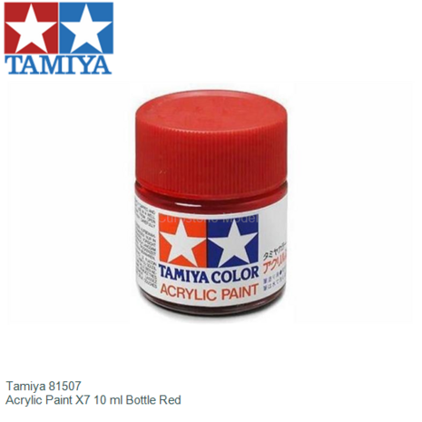  | Tamiya 81507 | Acrylic Paint X7 10 ml Bottle Red
