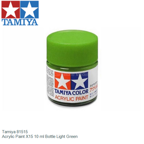  | Tamiya 81515 | Acrylic Paint X15 10 ml Bottle Light Green