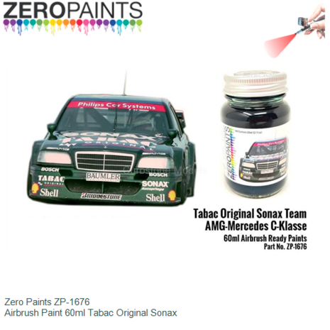  | Zero Paints ZP-1676 | Airbrush Paint 60ml Tabac Original Sonax