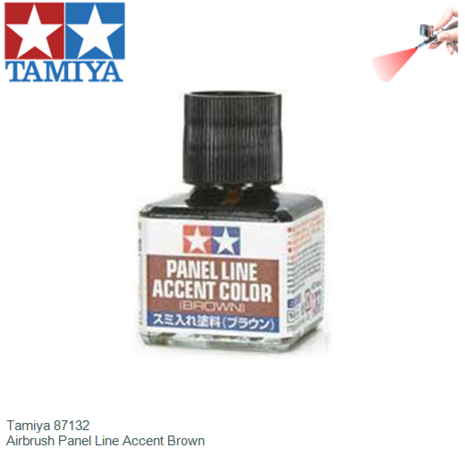  | Tamiya 87132 | Airbrush Panel Line Accent Brown