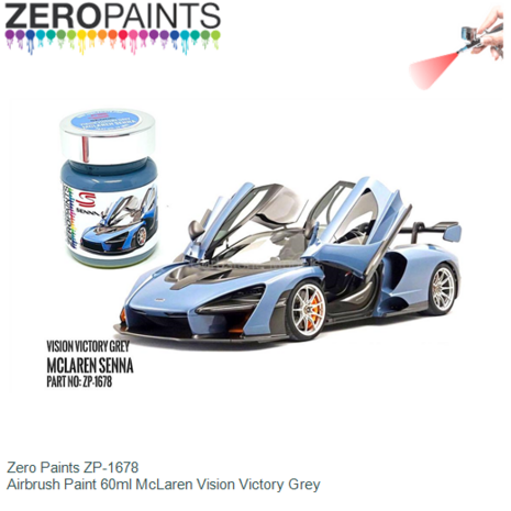  | Zero Paints ZP-1678 | Airbrush Paint 60ml McLaren Vision Victory Grey