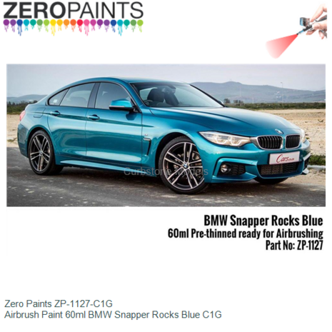  | Zero Paints ZP-1127-C1G | Airbrush Paint 60ml BMW Snapper Rocks Blue C1G