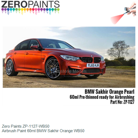  | Zero Paints ZP-1127-WB50 | Airbrush Paint 60ml BMW Sakhir Orange WB50