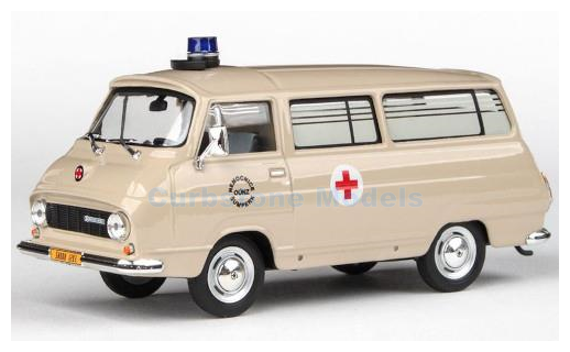 Modelauto 1:43 | Abrex 143ABSX-715XO6 | Skoda 1203 Mikrobus Sanitka CZ 1974