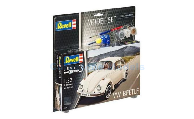 Bouwpakket 1:32 | Revell 67681 | Volkswagen Beetle Beige