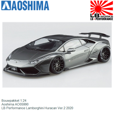 Bouwpakket 1:24 | Aoshima AO05990 | LB Performance Lamborghini Huracan Ver.2 2020
