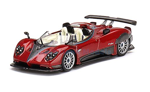 Modelauto 1:64 | MiniGT MGT00432 | Pagani Zonda HP Barchetta Rosso Dubai