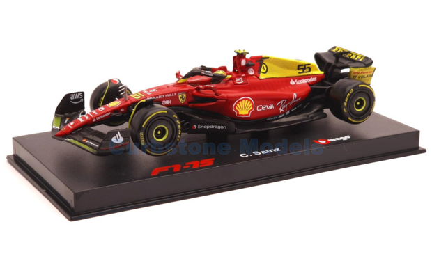 Modelauto 1:43 | Bburago 18-36831SM | Scuderia Ferrari F1-75 2022 #55 - C.Sainz