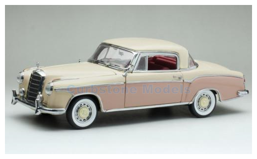 Modelauto 1:18 | Sunstar 3591 | Mercedes Benz 220 SE Coupe Beige and Pink 1958
