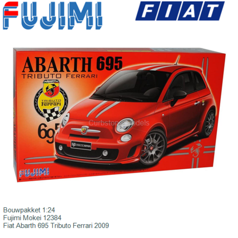 Bouwpakket 1:24 | Fujimi Mokei 12384 | Fiat Abarth 695 Tributo Ferrari 2009