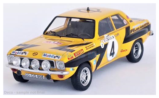 Modelauto 1:43 | Trofeu DSN-81 | Opel Euro Händler Team Ascona A 1975 #4 - W.Röhrl - J.Berger